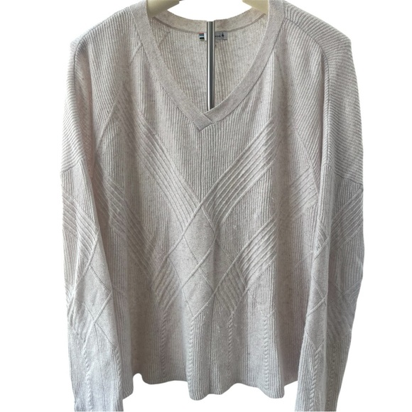 Smartwool | Women’s Shadow Pine V Neck Cable Knit Merino Wool Blend Sweater - Picture 2 of 7